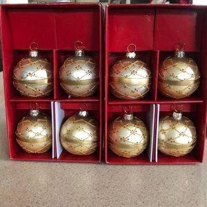 Gold Christmas Place Card Holders